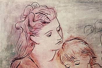 Amazon.co.jp: アートショップ フォームス パブロ ピカソ「母と子